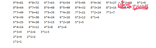 济南少儿编程 - 二年级学的九九乘法表五年级同学倒过来做，你的孩子学会了吗？「济南机器人编程 - 山东机器人编程 - 机器人编程」(图7)